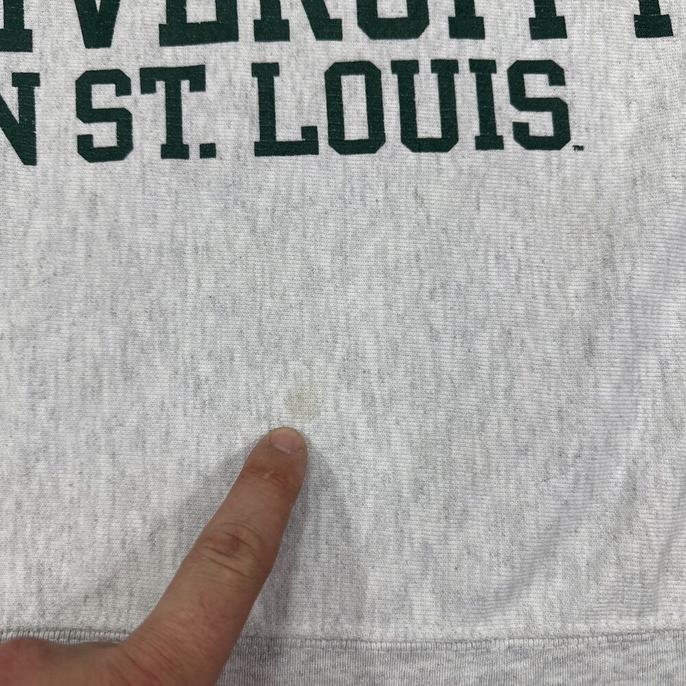 Washington University In St. Louis Champion Reverse Weave Mens Small Gray - Picture 4 of 8